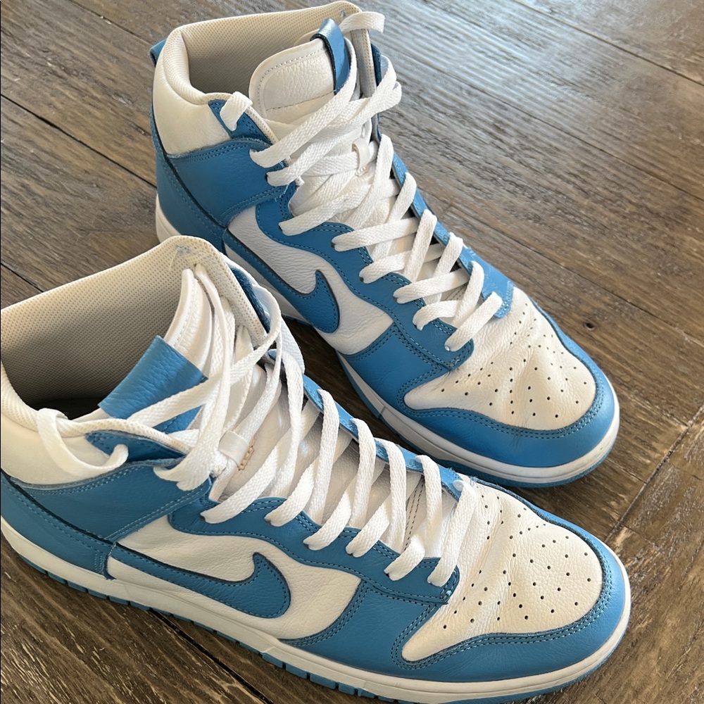 Nike Dunk High Retro White and Blue High-Top Sneakers Men’s 12